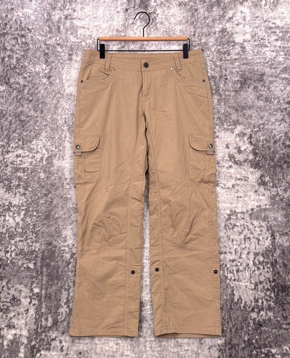 Kuhl Pants 10 Womens Cotton Nylon Roll Up Cargo Hiking
